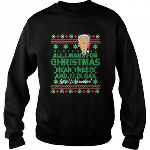 Lets Go Brandon Christmas Mean Tweet Political Humor Sweatshirt